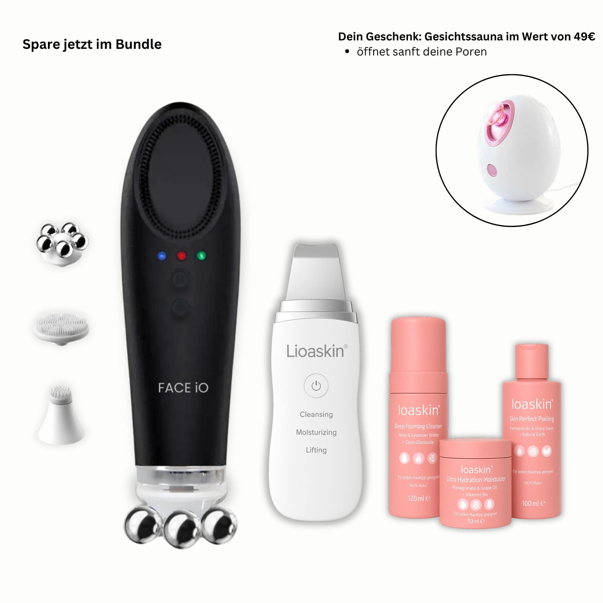 Face-iO Smoothing, firming, cleansing for radiant skin
