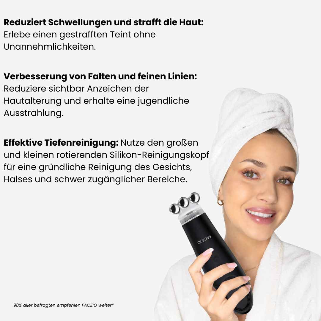 Face-iO Glätten, Straffen, Reinigen für strahlende Haut