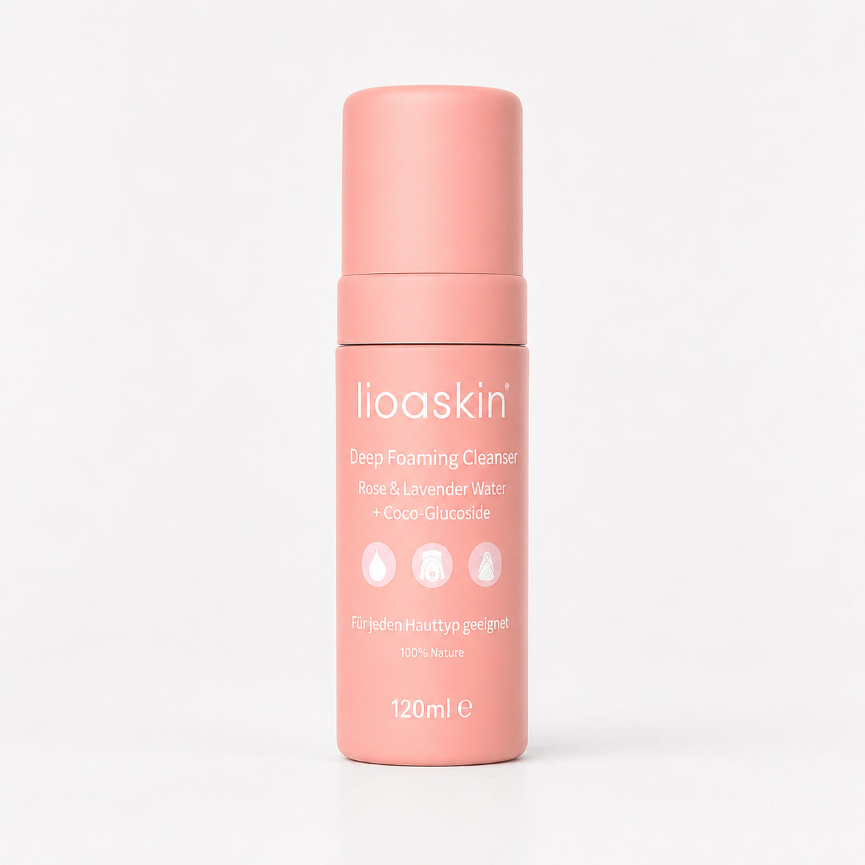 Reinigunsschaum mit Rosenwasser, Lavendel und Cuco-Glucoside