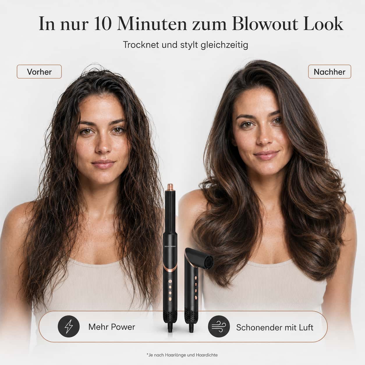 Air-X Hairstyler: Föhnen, Glätten & Locken in einem Gerät