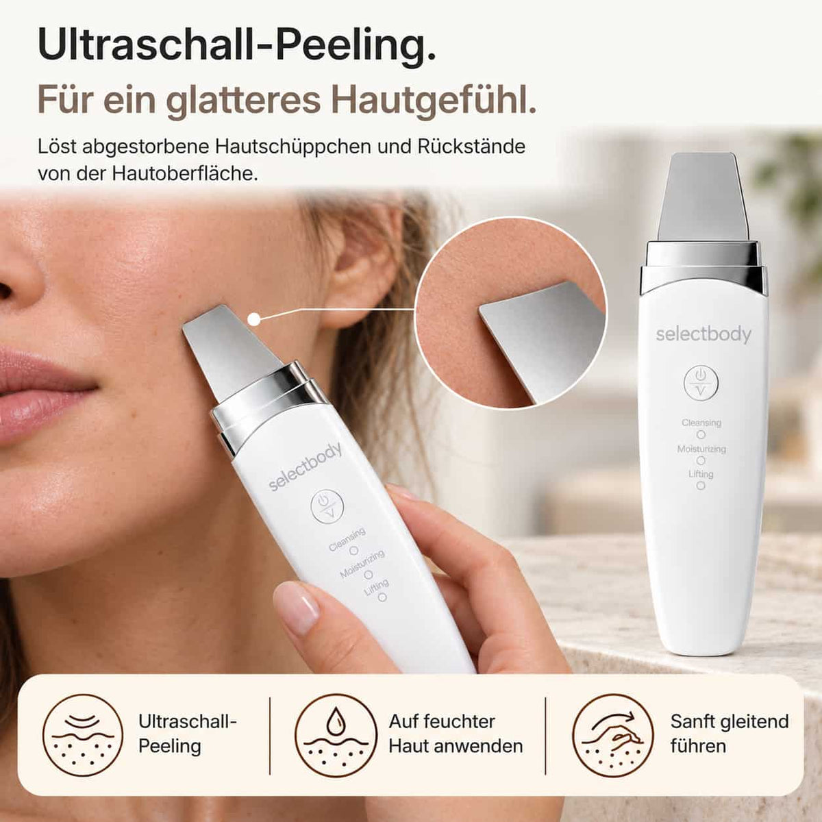 Face Scrubber - entfernt sanft Mitesser & Unreinheiten